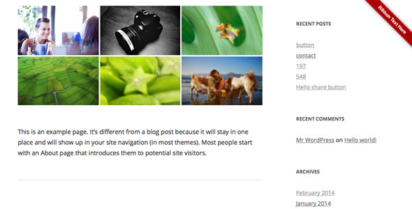 Ribbon Panel WordPress Plugin Preview - Rating, Reviews, Demo & Download