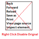 Right Click Disable Orignal