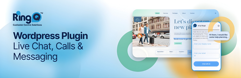 RingQ Free Live Chat, Calls & Messaging Preview Wordpress Plugin - Rating, Reviews, Demo & Download