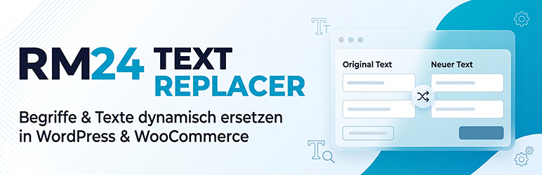 RM24 Text Replacer Preview Wordpress Plugin - Rating, Reviews, Demo & Download
