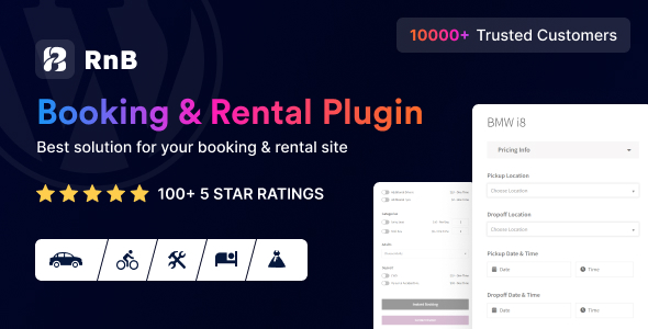 RnB – WooCommerce Booking & Rental Plugin Preview - Rating, Reviews, Demo & Download