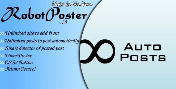 RobotPoster – WordPress Plugin Preview - Rating, Reviews, Demo & Download