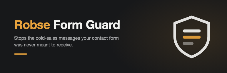 Robse Form Guard Preview Wordpress Plugin - Rating, Reviews, Demo & Download