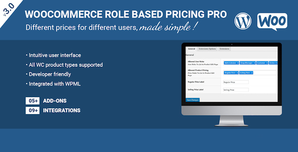 Role Based Pricing Pro For WooCommerce Preview Wordpress Plugin - Rating, Reviews, Demo & Download