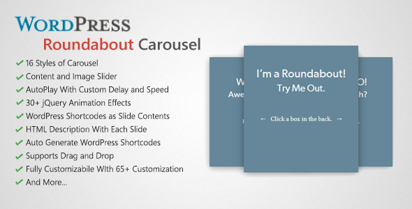 Roundabout – WordPress Carousel Slider Plugin Preview - Rating, Reviews, Demo & Download