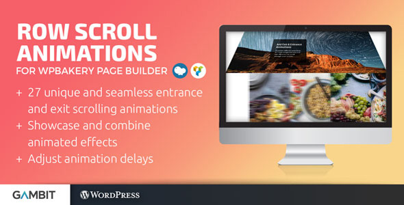 Row Scroll Animations For WPBakery Page Builder (formerly Visual Composer) Preview Wordpress Plugin - Rating, Reviews, Demo & Download