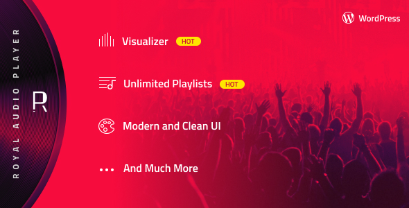 Royal Audio Player Wordpress & WooCommerce Plugin Preview - Rating, Reviews, Demo & Download