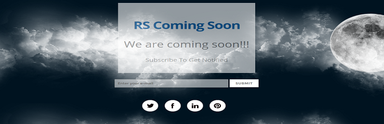 RS Coming Soon Preview Wordpress Plugin - Rating, Reviews, Demo & Download