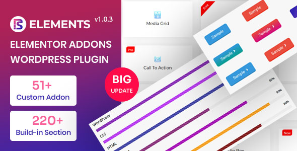 RS Elements – Addon For Elementor Page Builder WordPress Plugin Preview - Rating, Reviews, Demo & Download