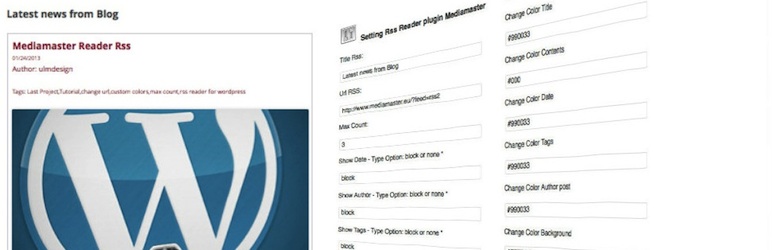 RSS Reader Animated Preview Wordpress Plugin - Rating, Reviews, Demo & Download