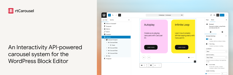 RtCarousel Preview Wordpress Plugin - Rating, Reviews, Demo & Download