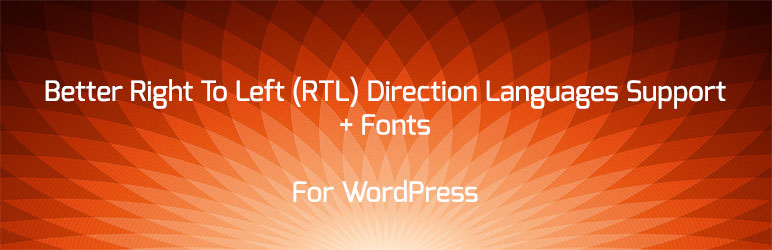 RTL Localization & Fonts Preview Wordpress Plugin - Rating, Reviews, Demo & Download