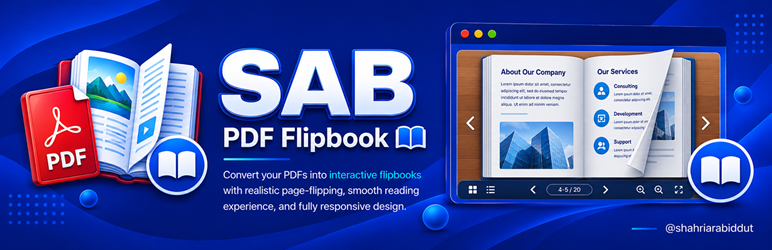 SAB PDF Flipbook Preview Wordpress Plugin - Rating, Reviews, Demo & Download