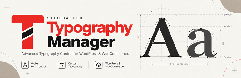 Saeidbakhsh Typography Manager Preview Wordpress Plugin - Rating, Reviews, Demo & Download
