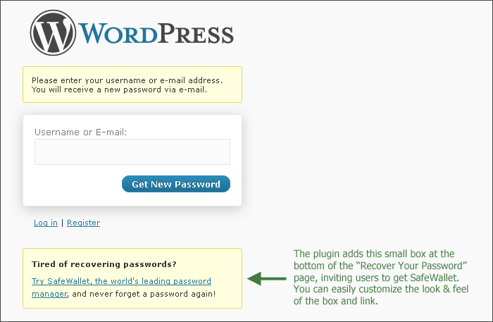 SafeWallet Affiliate Preview Wordpress Plugin - Rating, Reviews, Demo & Download