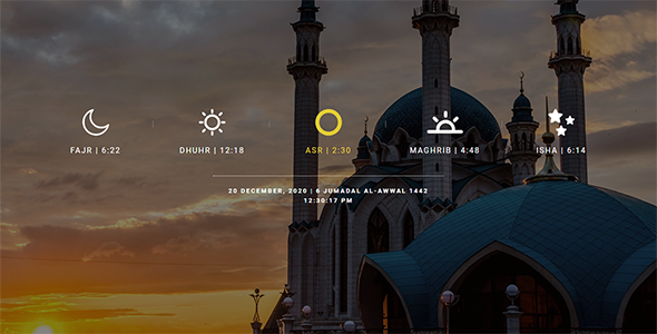Salah Time, Fasting Time Calendar WordPress Plugin Preview - Rating, Reviews, Demo & Download