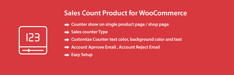 Sales Count Product For WooCommerce Preview Wordpress Plugin - Rating, Reviews, Demo & Download
