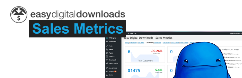 Sales Metrics For Easy Digital Downloads Preview Wordpress Plugin - Rating, Reviews, Demo & Download