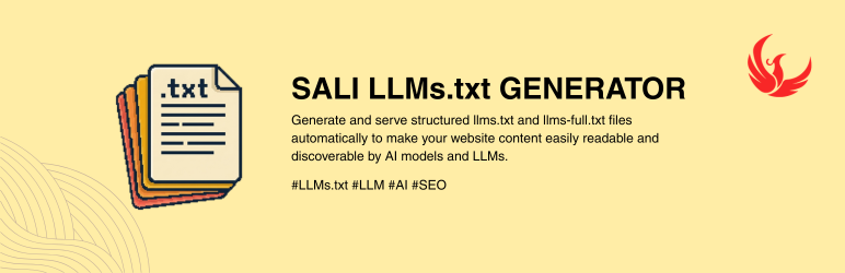 Sali LLMs Wordpress Plugin - Rating, Reviews, Demo & Download