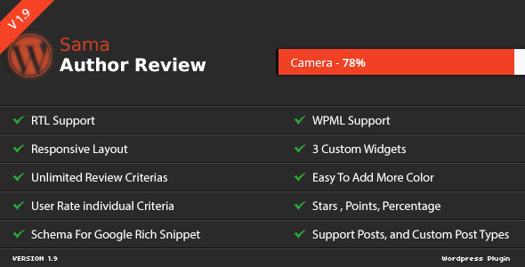 Sama Author Review WordPress Plugin Preview - Rating, Reviews, Demo & Download