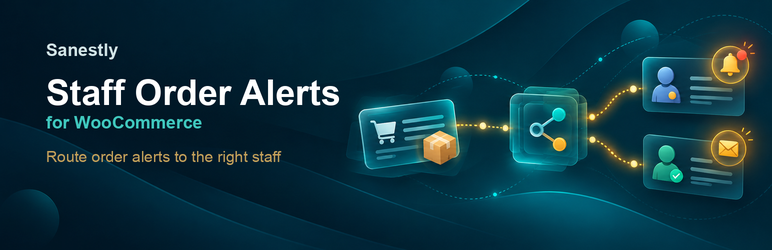 Sanestly Staff Order Alerts For WooCommerce Preview Wordpress Plugin - Rating, Reviews, Demo & Download