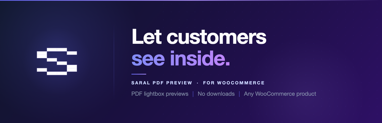 Saral PDF Preview For WooCommerce Preview Wordpress Plugin - Rating, Reviews, Demo & Download