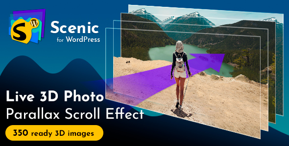 Scenic 3D Photo Parallax WordPress Plugin V1 - Rating, Reviews, Demo & Download