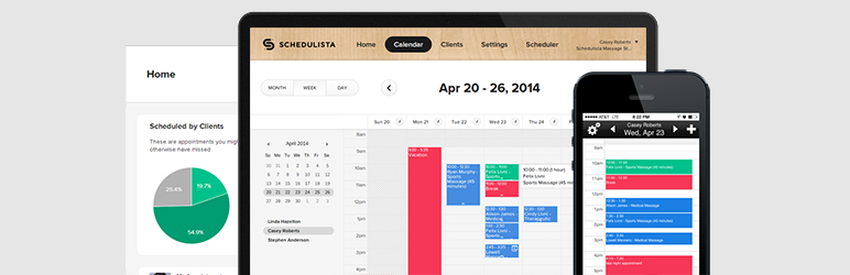 Schedulista – Online Scheduling Preview Wordpress Plugin - Rating, Reviews, Demo & Download