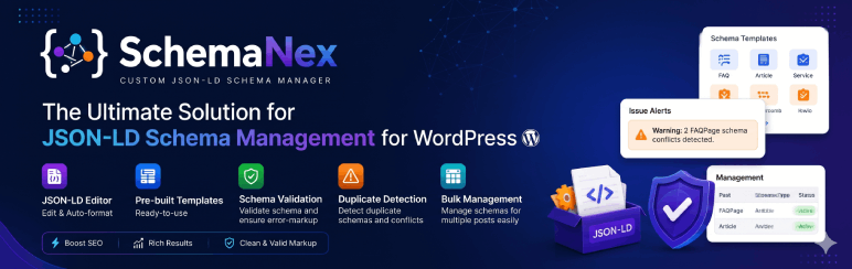 SchemaNex Preview Wordpress Plugin - Rating, Reviews, Demo & Download