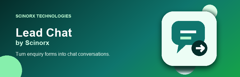 Scinorx Lead Chat Preview Wordpress Plugin - Rating, Reviews, Demo & Download
