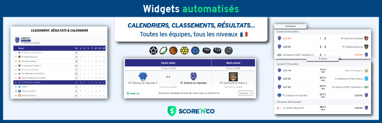 Score'n'co Widget Preview Wordpress Plugin - Rating, Reviews, Demo & Download