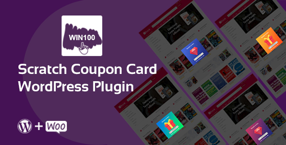 Scratch Coupon Card WordPress Plugin Preview - Rating, Reviews, Demo & Download