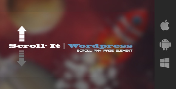 Scroll-It Plugin for Wordpress – Scroll Page Elements Preview - Rating, Reviews, Demo & Download