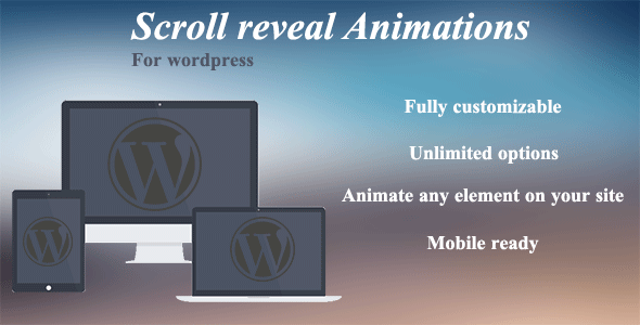 Scroll Reveal Animations Preview Wordpress Plugin - Rating, Reviews, Demo & Download