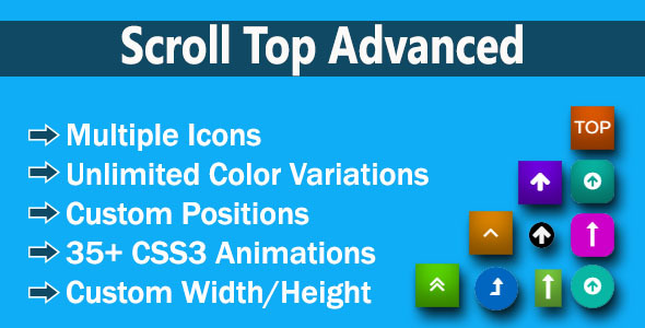 Scroll Top Advanced Preview Wordpress Plugin - Rating, Reviews, Demo & Download