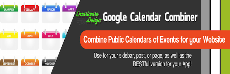 SD Google Calendar Combiner Preview Wordpress Plugin - Rating, Reviews, Demo & Download