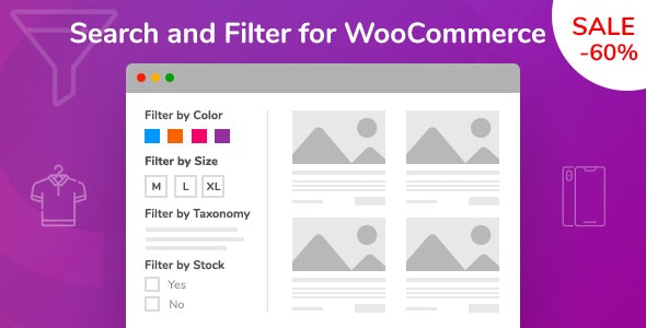 Search And Filter For WooCommerce Preview Wordpress Plugin - Rating, Reviews, Demo & Download