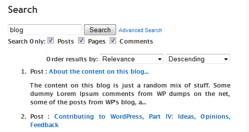 Search API Preview Wordpress Plugin - Rating, Reviews, Demo & Download