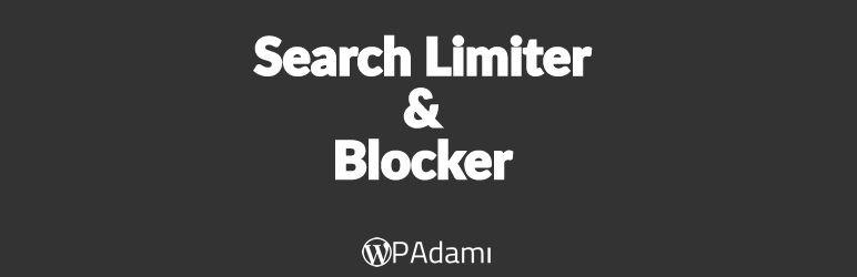 Search Limiter & Blocker Preview Wordpress Plugin - Rating, Reviews, Demo & Download