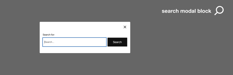 Search Modal Block Preview Wordpress Plugin - Rating, Reviews, Demo & Download
