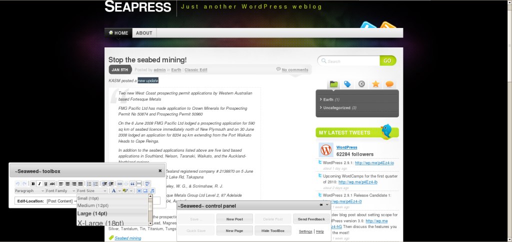 Seaweed Preview Wordpress Plugin - Rating, Reviews, Demo & Download