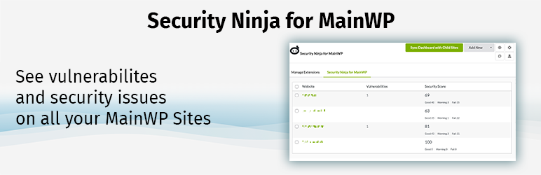 Security Ninja For MainWP Preview Wordpress Plugin - Rating, Reviews, Demo & Download