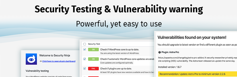 Security Ninja – Secure Firewall & Secure Malware Scanner Preview Wordpress Plugin - Rating, Reviews, Demo & Download