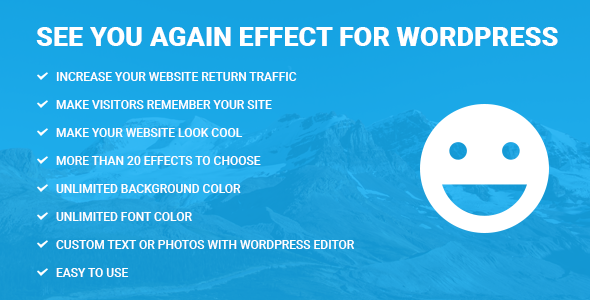 See You Again Effect Plugin for Wordpress Preview - Rating, Reviews, Demo & Download
