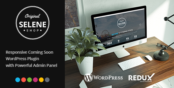Selene – Responsive Coming Soon WordPress Plugin Preview - Rating, Reviews, Demo & Download