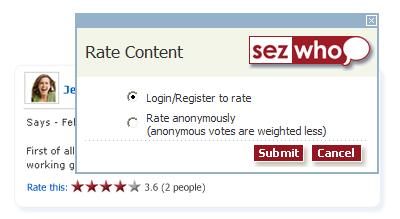 SezWho Preview Wordpress Plugin - Rating, Reviews, Demo & Download