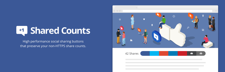 Shared Counts – Social Media Share Buttons Preview Wordpress Plugin - Rating, Reviews, Demo & Download