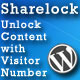 Sharelock: Unlock Content With Visitor Number