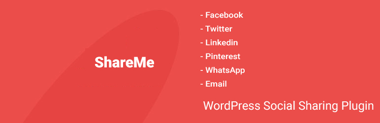 ShareMe Simple Social Share Plugin Preview - Rating, Reviews, Demo & Download