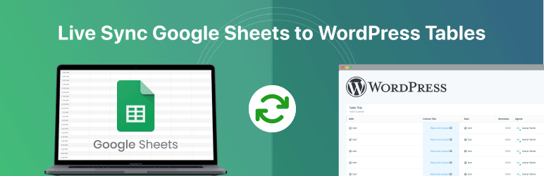 Sheets To WP Table Live Sync Preview Wordpress Plugin - Rating, Reviews, Demo & Download
